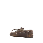 Brown Calf Leather Bos Taurus Slip-On Loafers