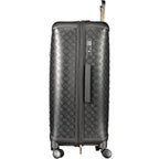 Black Polyurethane Women's Travel Bag