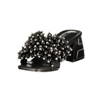 Black Polyurethane Women's Sandal