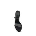 The Row Black Calf Leather Bos Taurus Strap-On Sandals