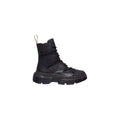 Black Leather Lace-Up Boots