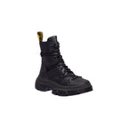 Black Leather Lace-Up Boots