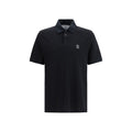 Polo shirt in black cotton