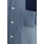 Laneus Blue Cotton Cardigan