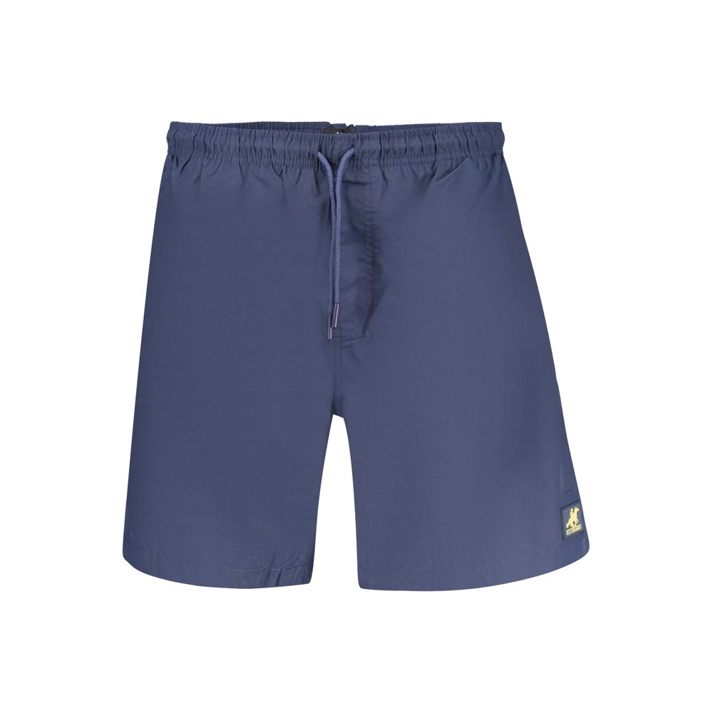 Blue Poliammide Mens Swimwear