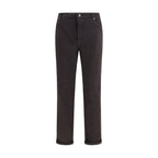 Brunello Cucinelli Brown Cotton Relaxed Fit Jeans
