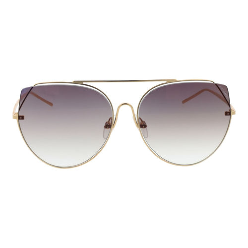 Ana Hickmann Gold Metal Sunglasses
