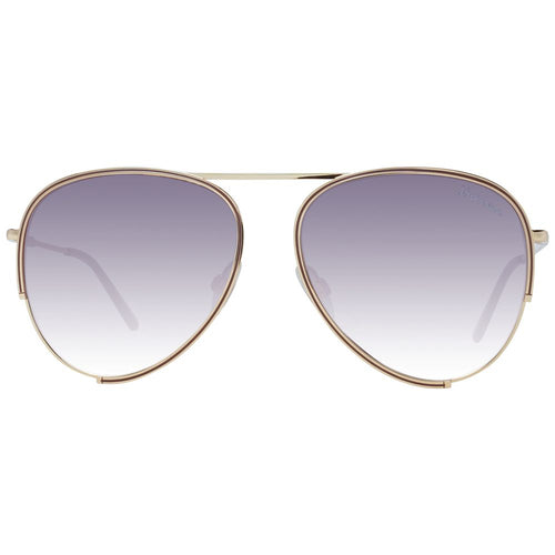 Ana Hickmann Gold Metal Sunglasses