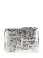 Comme Des Garçons Silver Calfskin Cardholder
