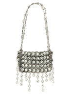 Paco Rabanne Silver Brass Shoulder Bag