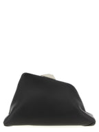 The Attico Black Leather Shoulder Bag