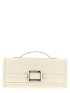 Roger Vivier White Calfskin Clutch Bag