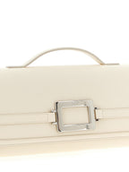 Roger Vivier White Calfskin Clutch Bag