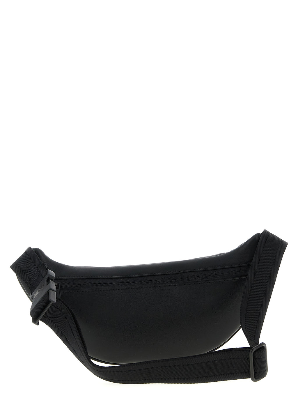 Black Polyethylene Crossbody Bag