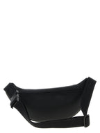 Black Polyethylene Crossbody Bag