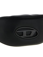Black Polyethylene Crossbody Bag