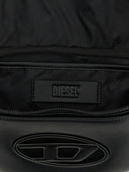 Black Polyethylene Crossbody Bag