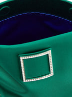 Bicolor Viscose Clutch Bag