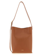 Brown Calfskin Shoulder Bag