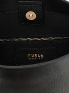 Furla Black Calfskin Shoulder Bag