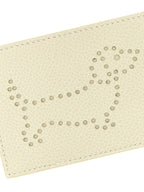 Thom Browne Beige Calfskin Cardholder
