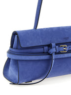 Moschino Blue Calfskin Shoulder Bag