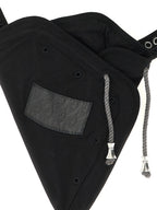 Black Cotton Crossbody Bag
