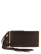 Braune Lederclutch