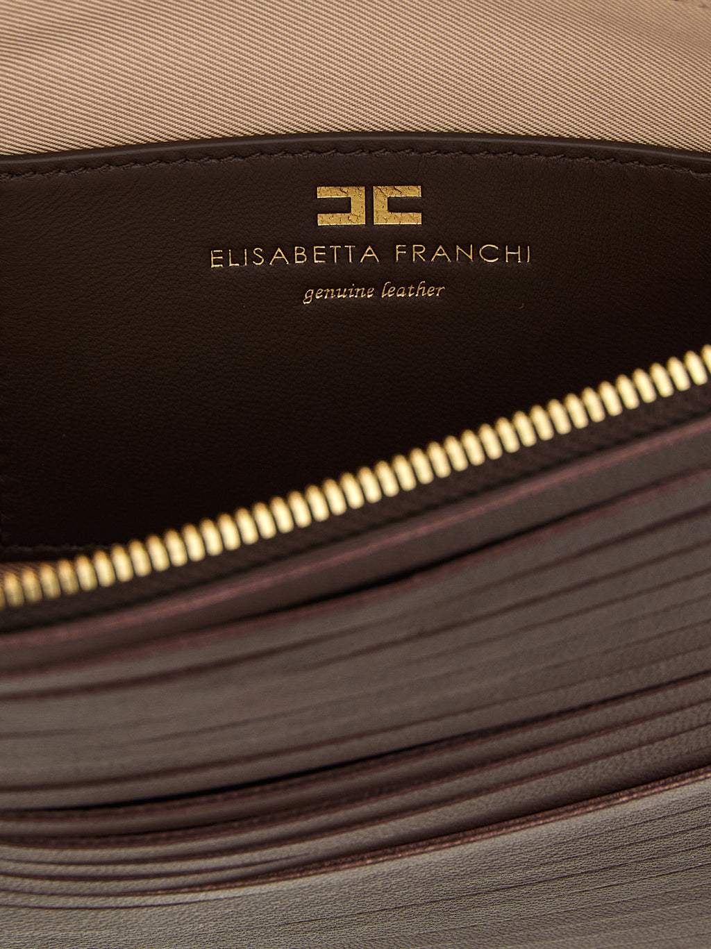Braune Lederclutch