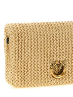 PINKO Beige Polypropylene Clutch Bag