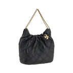 Tory Burch Black Lamb Ovis Aries Aries Shoulder Bag
