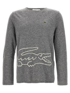 Comme Des Garçons Gray Wool Cardigan
