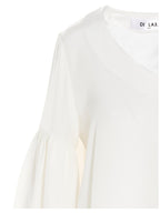 DI.LA3 PARI' White Silk Blouse