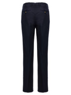 Brunello Cucinelli Blue Cotton Casual Pants