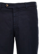Brunello Cucinelli Blue Cotton Casual Pants