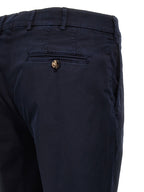 Brunello Cucinelli Blue Cotton Casual Pants