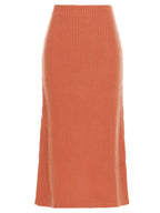 Chloé Orange Cashmere Mini Skirt