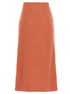 Chloé Orange Cashmere Mini Skirt