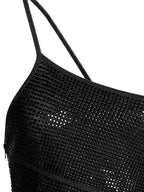 ANDREĀDAMO Black Viscose Short Dress