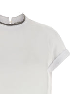Brunello Cucinelli White Cotton T-Shirt