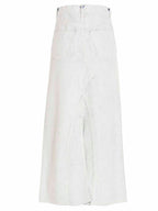 Maison Margiela White Cotton Mini Skirt
