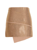 Beige Viscose Long Skirt