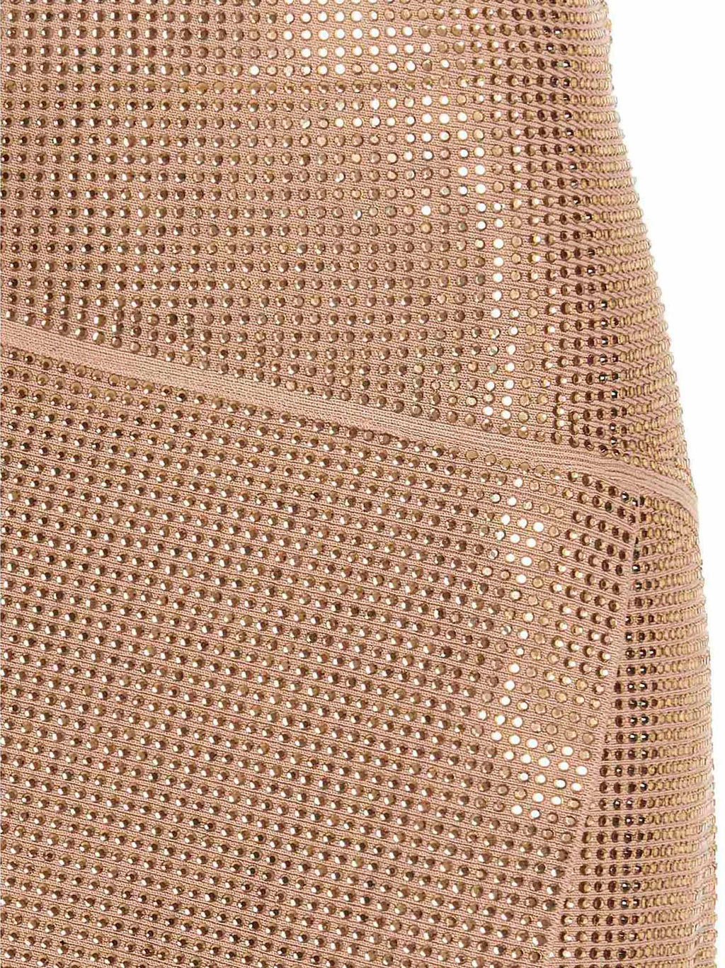 Beige Viscose Long Skirt