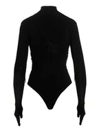 Ambush Black Viscose Bodysuit