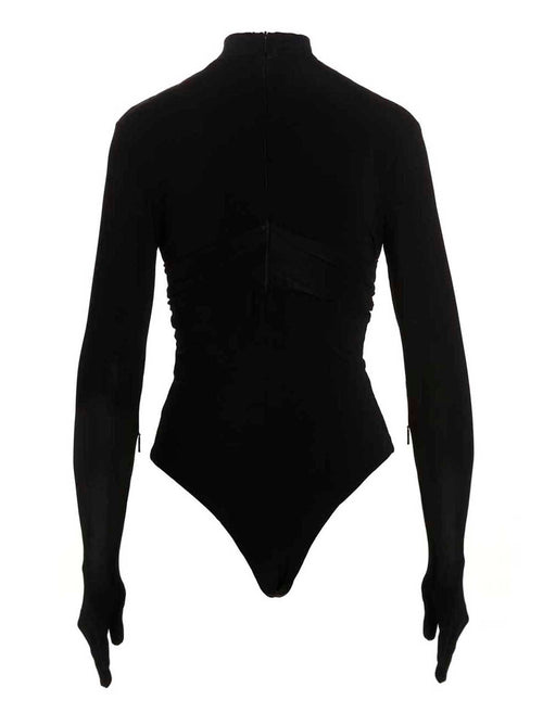 Ambush Black Viscose Bodysuit