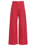 Wandler Fuchsia Cotton Casual Pants