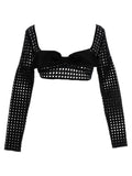 Giambattista Valli Black Polyester Long Sleeve T-Shirt