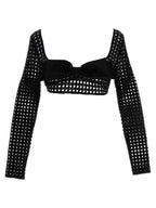 Giambattista Valli Black Polyester Long Sleeve T-Shirt