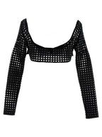 Giambattista Valli Black Polyester Long Sleeve T-Shirt