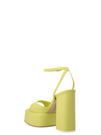 3Juin Bicolor Leather Stiletto Heel Sandals
